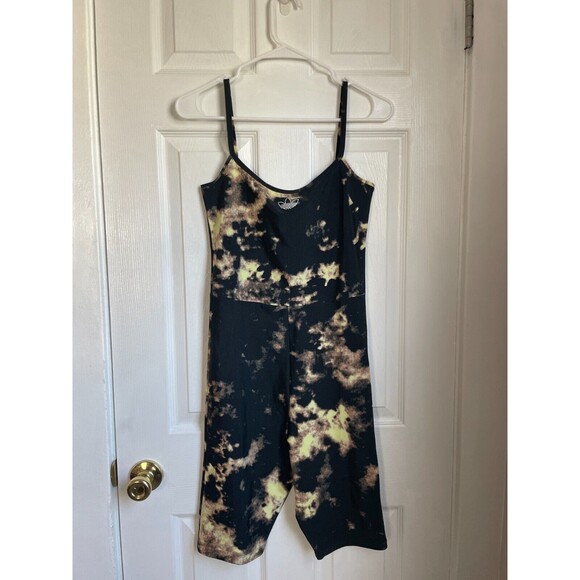 Adidas AOP Bleach Dye Multicolor Bodysuit Size S - Picture 1 of 8